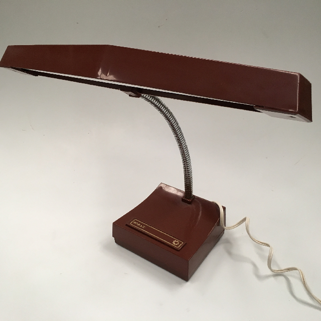LAMP, Desk Light - Fluro Style, Brown Norax